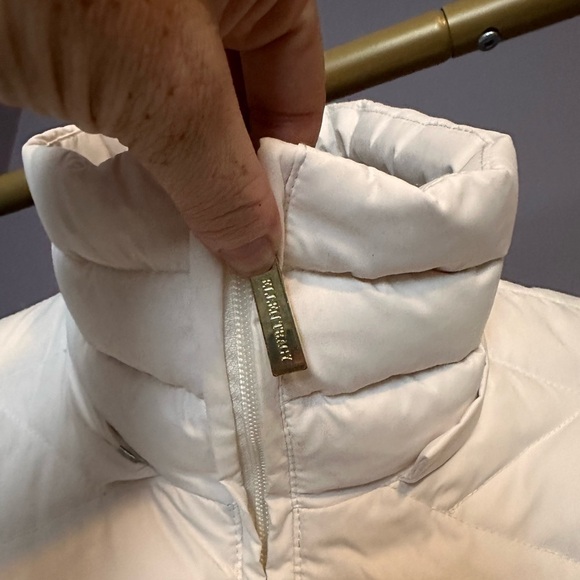 Ellen Tracy White Puffer Jacket Hip Length XS - Picture 3 of 7